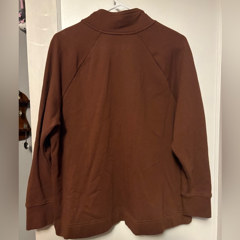 Soft brown 1/4 zip - Picture 2 of 2